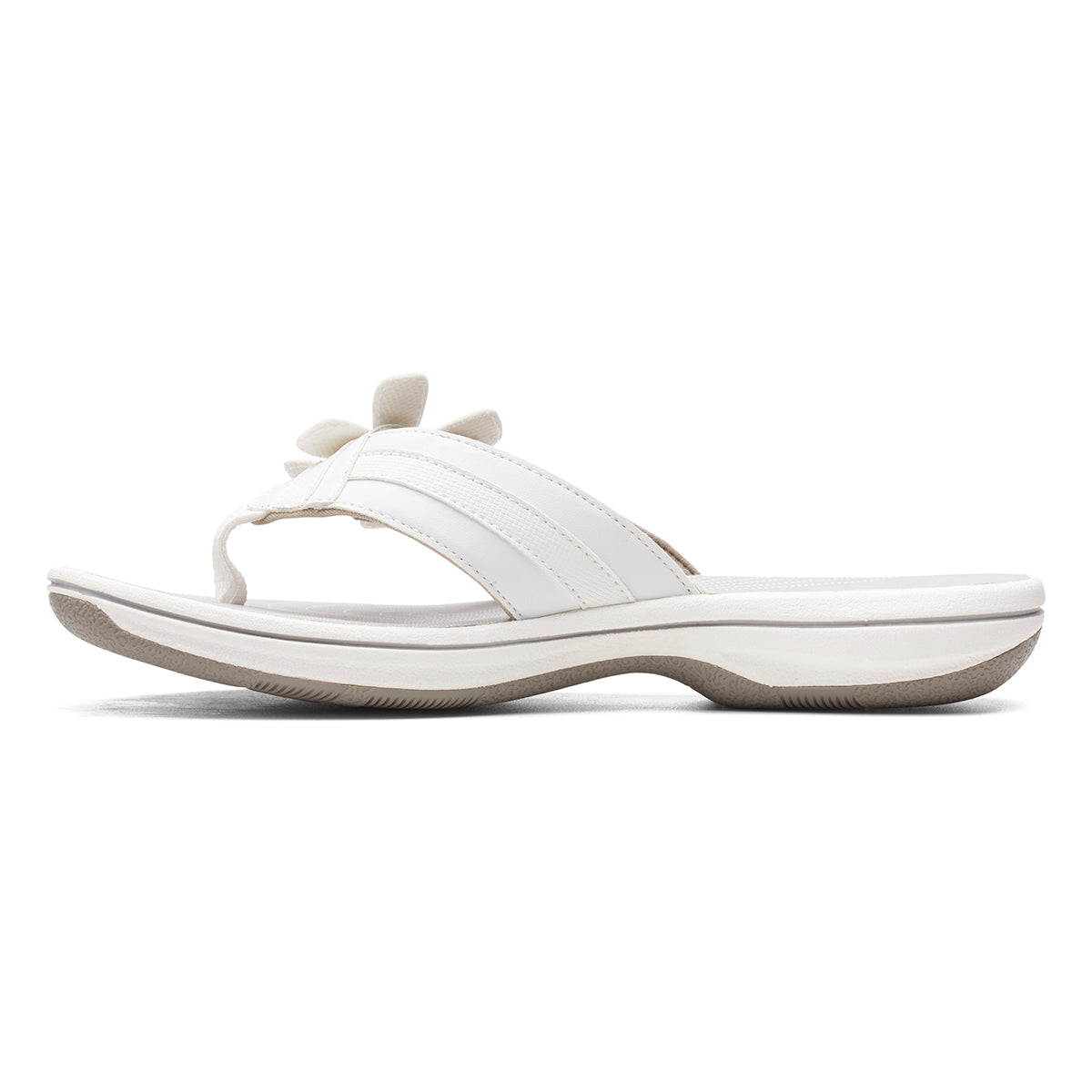 Clarks Brinkley Flora Women's Thong Sandals in White