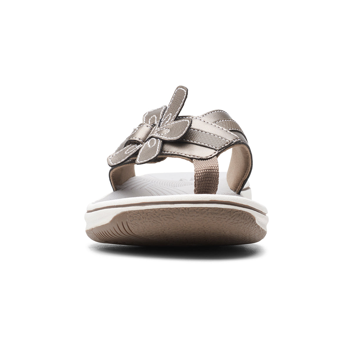 Clarks Brinkley Flora Women's Thong Sandals in Metallic