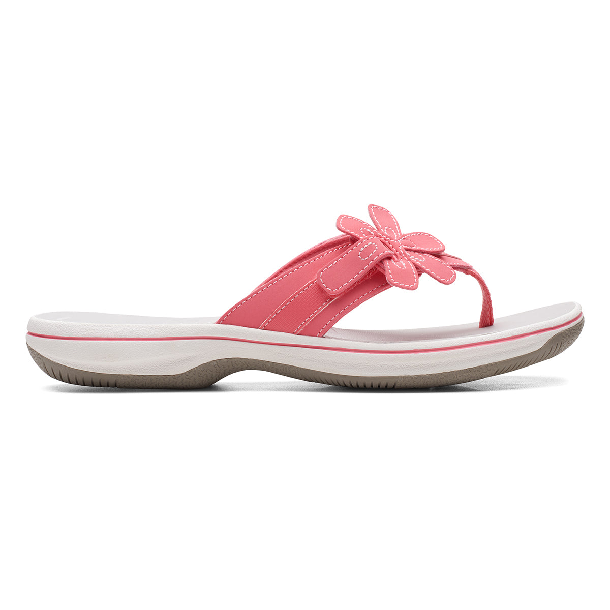 Clarks Brinkley Flora Women's Thong Sandals in Orange
