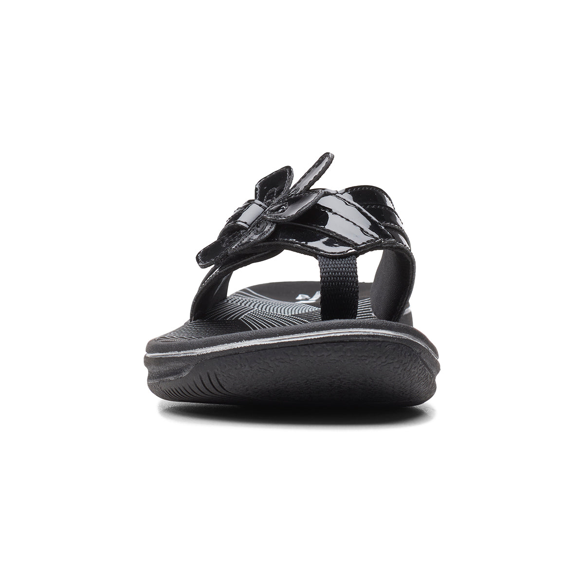 Clarks Brinkley Flora Women's Thong Sandals in Patent