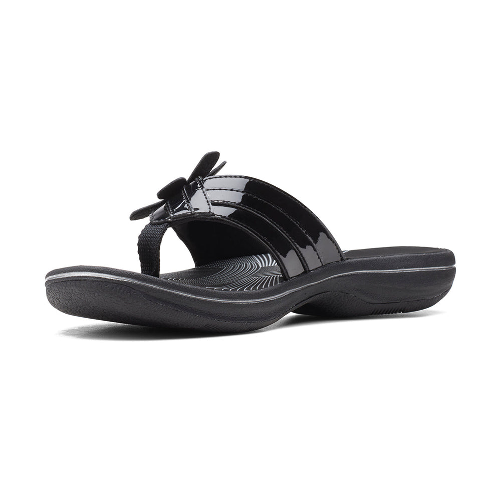 Clarks Brinkley Flora Women's Thong Sandals in Patent