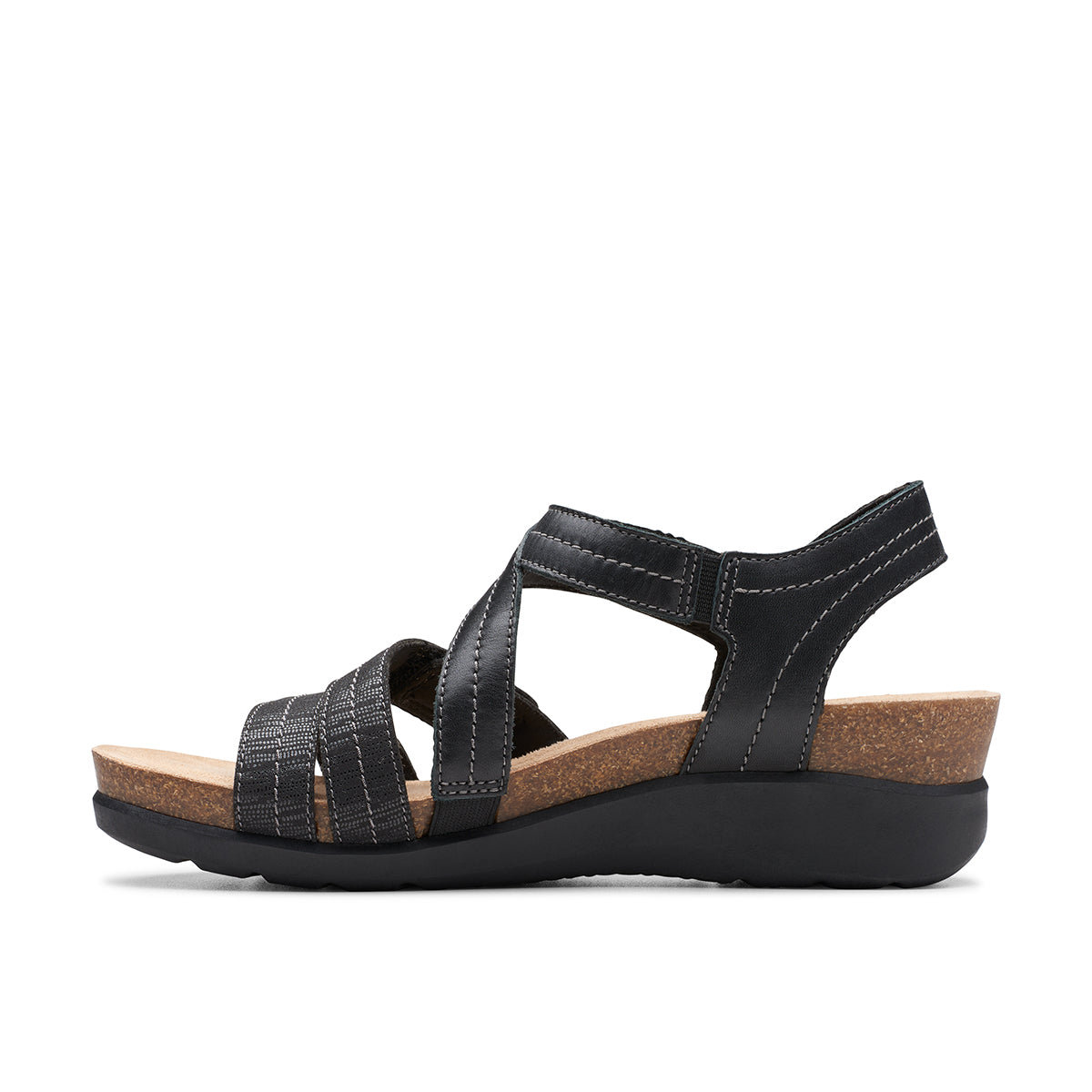 Clarks Calenne Clara Women's Wedge Sandals in Black