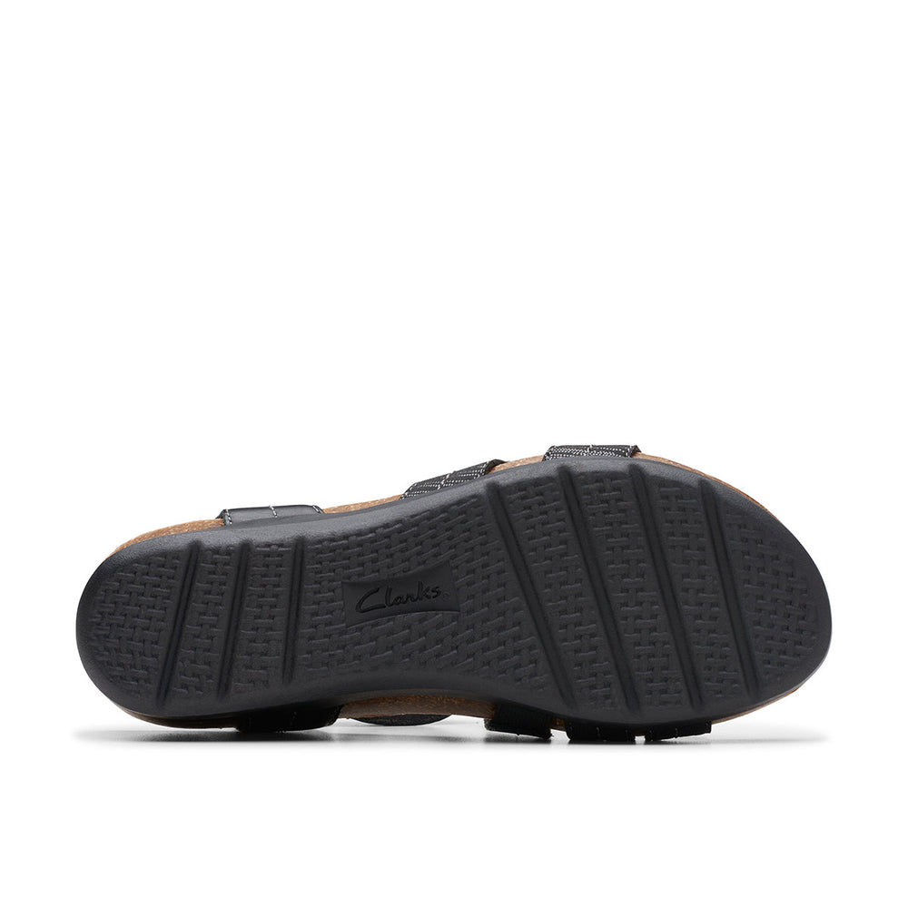 Clarks Calenne Clara Women's Wedge Sandals in Black