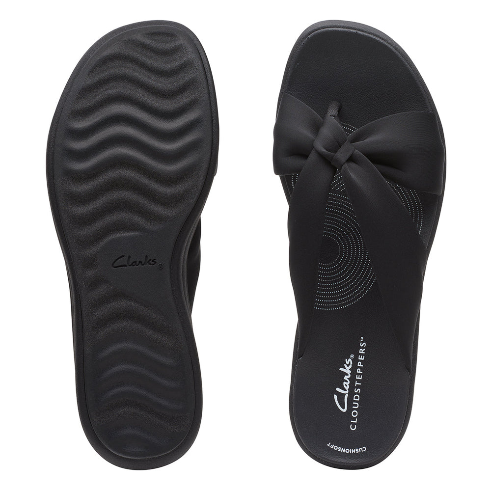 Clarks Women's Drift Ave Wedge Sandals in Black