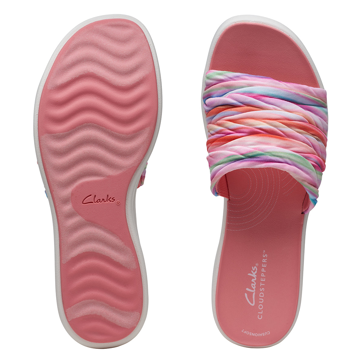 Clarks Women's Drift Petal Wedge Sandals in Multi