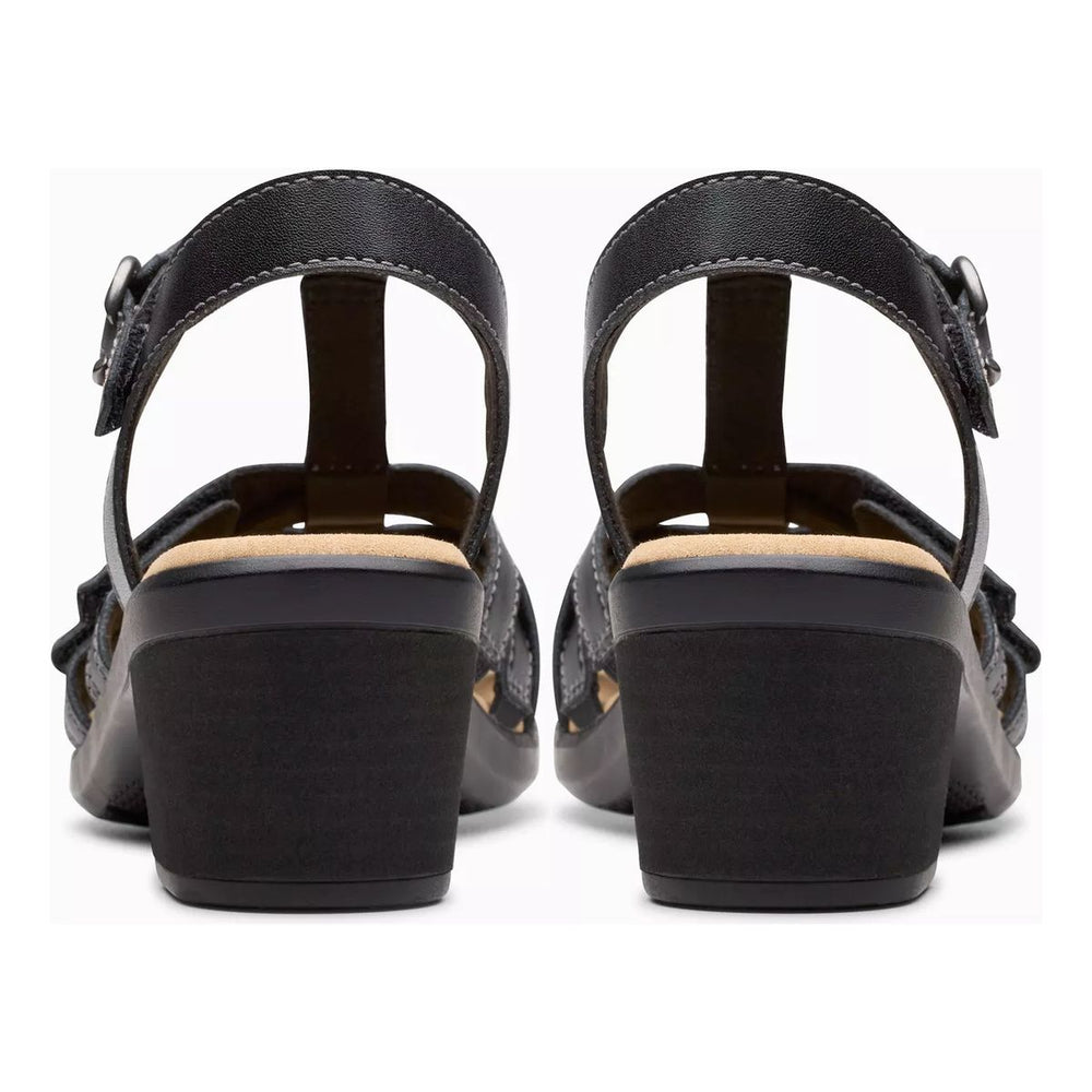 Clarks Emily 2 Rose Women's Block Heel Sandal in Black
