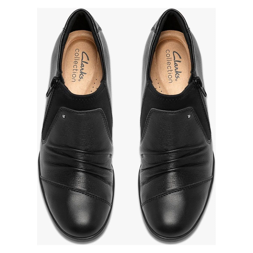 Clarks Women's Emily 2 Vine Leather Shoes - Black