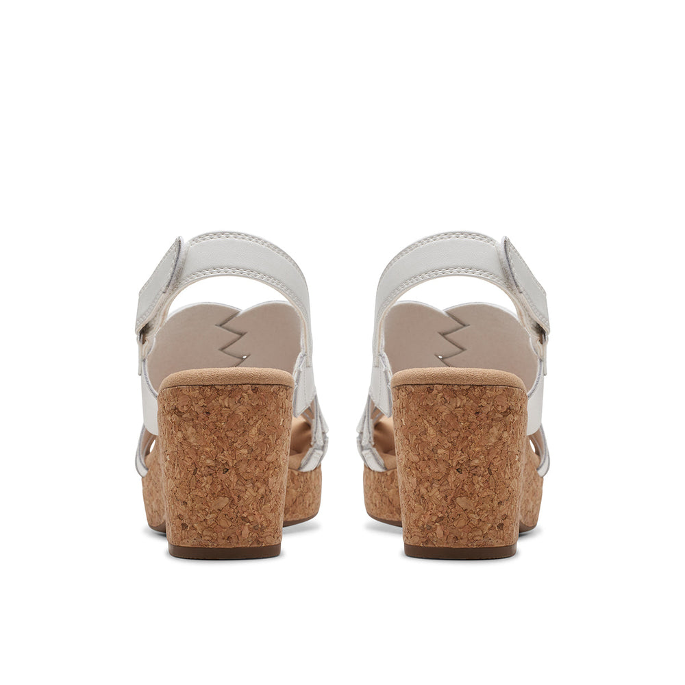 Clarks Giselle Ivy Women's Wedge Sandals in White