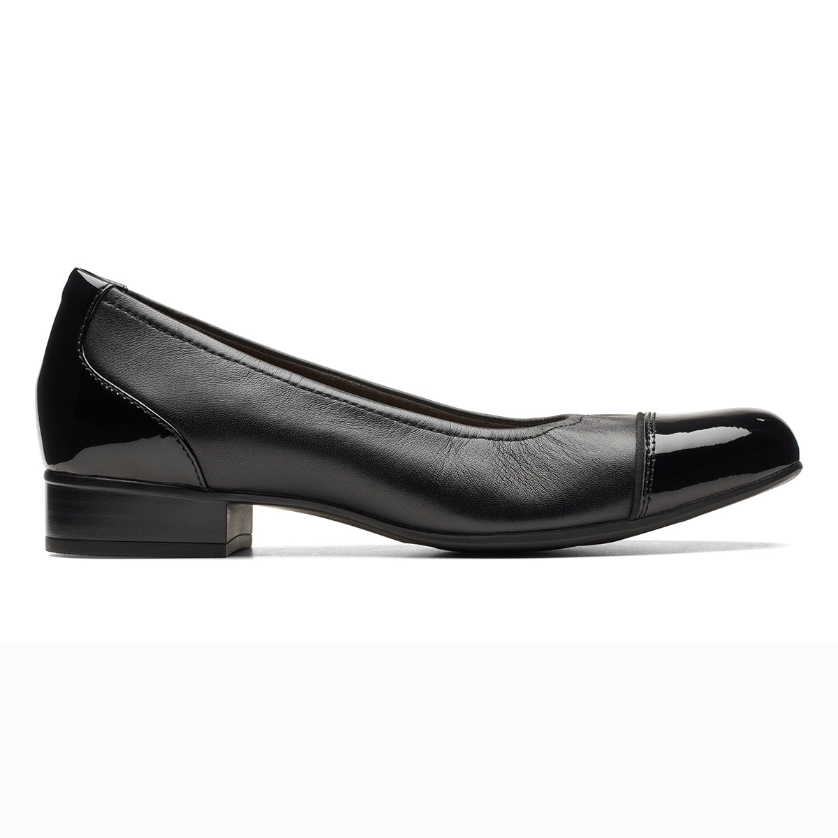 Clarks Women's Juliet Step Slip-On Dress Heel – Black
