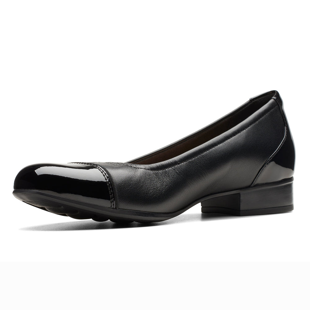 Clarks Women's Juliet Step Slip-On Dress Heel – Black