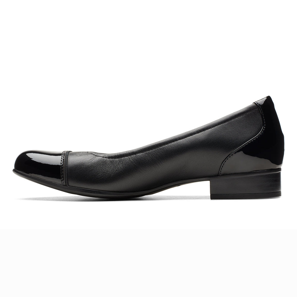 Clarks Women's Juliet Step Slip-On Dress Heel – Black