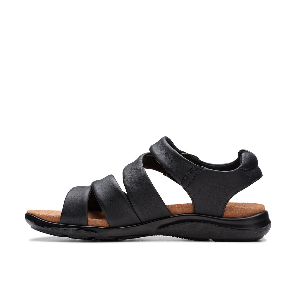 Clarks Women's Kitly Ave Flat Sandal – Black
