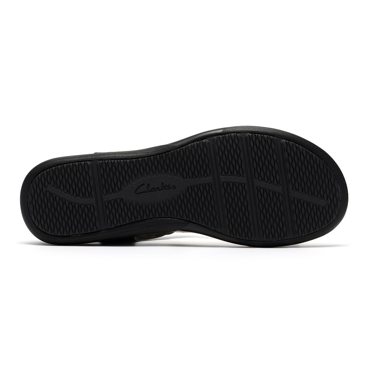 Clarks Women's Kitly Gem Flat Sandal – Black