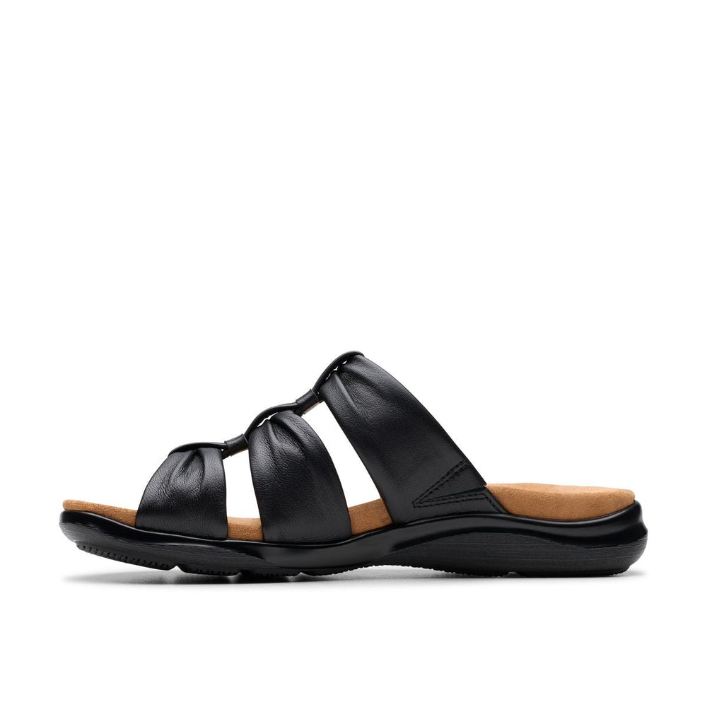 Clarks Women's Kitly Slide Sandal – Black