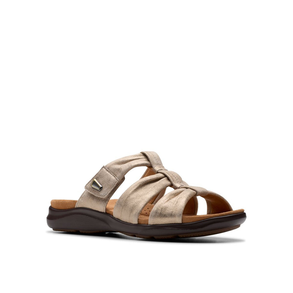 Clarks Women's Kitly Slide Sandal – Metallic