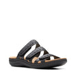 Clarks Laurieann Cove Women's Casual Sandals in Black, comfortable strappy summer shoes, Style #26164834