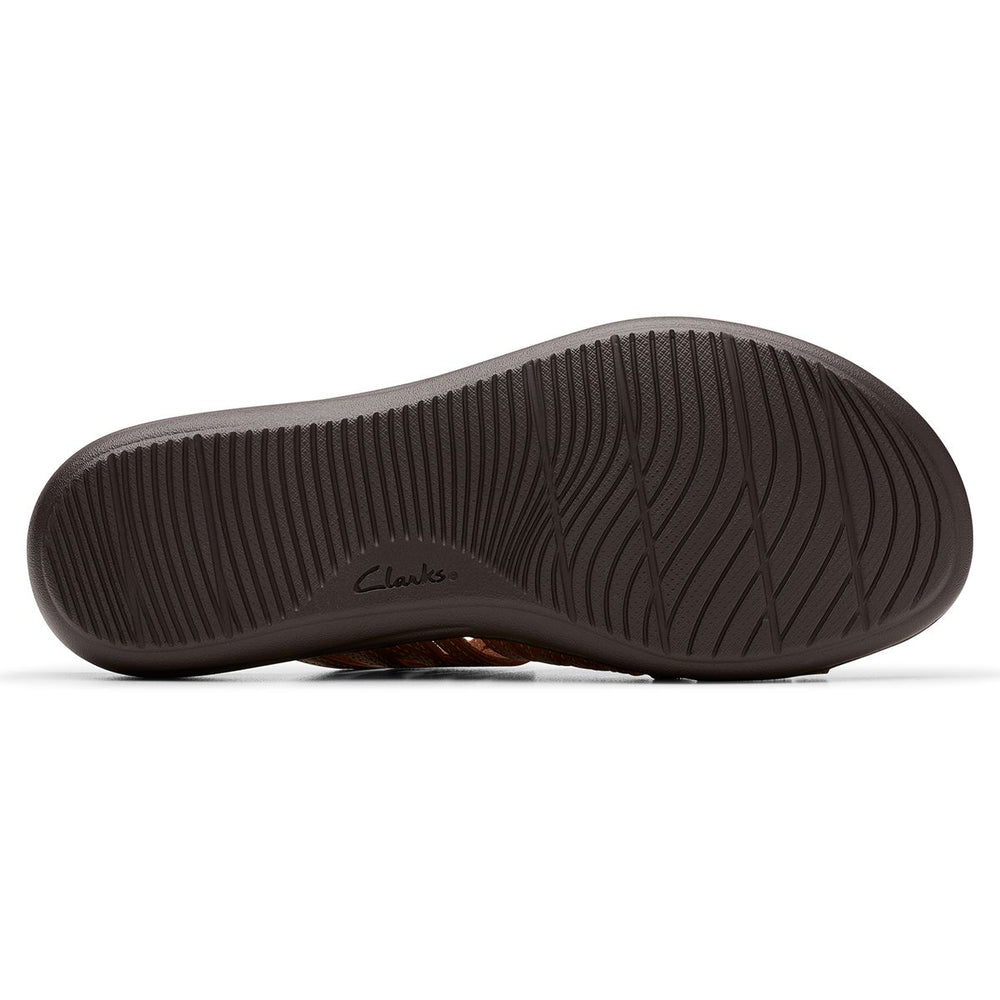 Clarks Laurieann Ruby Women's Flat Sandals in Tan