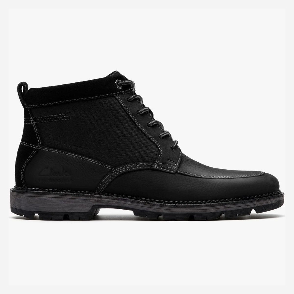 Clarks Men's Maplewalk Rise Waterproof Ankle Boot – Black