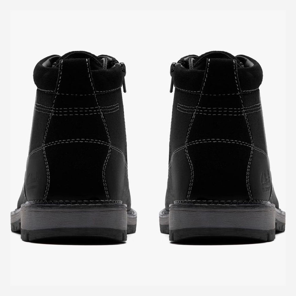 Clarks Men's Maplewalk Rise Waterproof Ankle Boot – Black