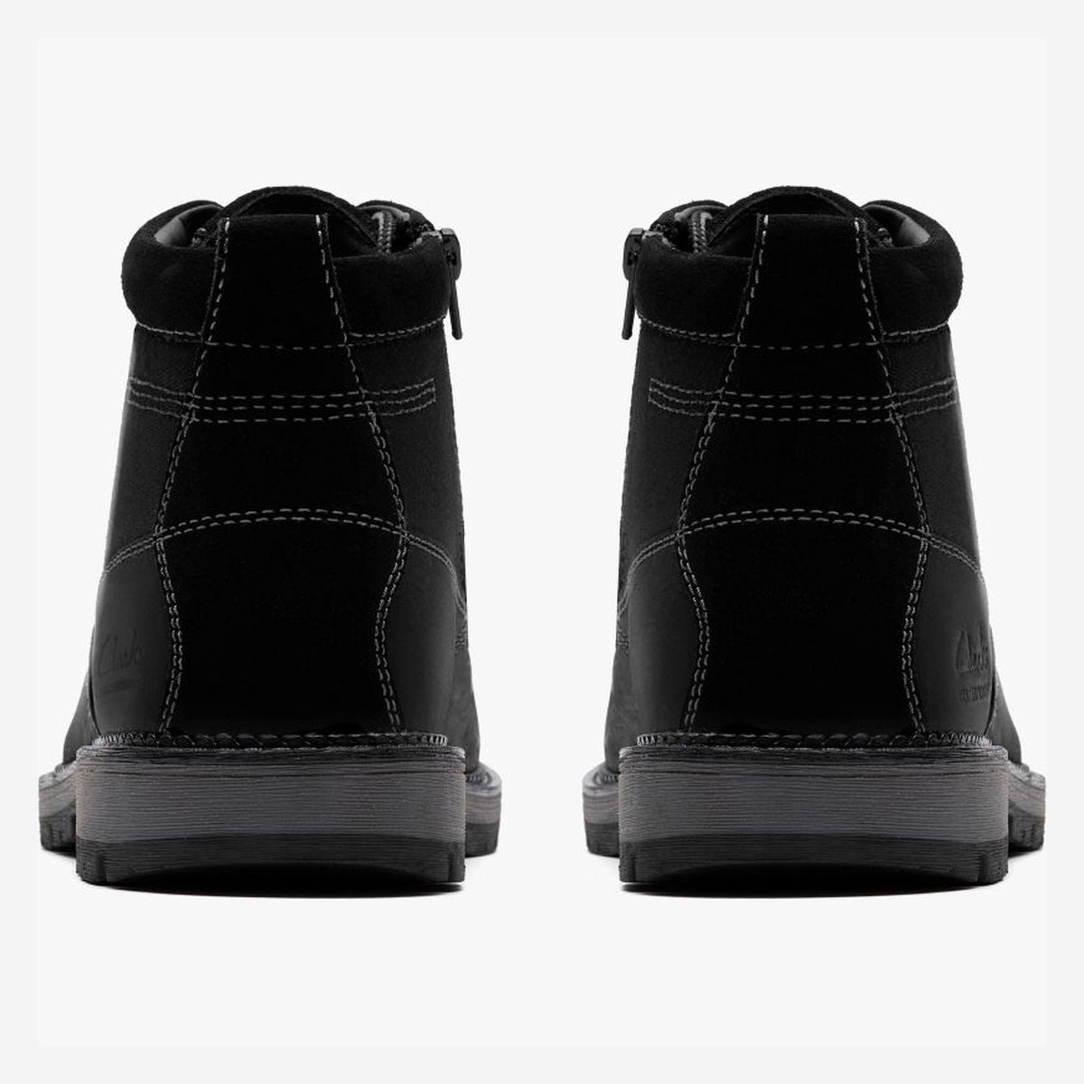 Clarks Men's Maplewalk Rise Waterproof Ankle Boot – Black