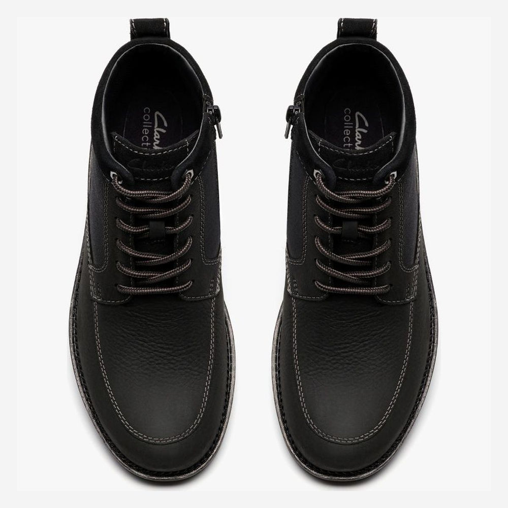 Clarks Men's Maplewalk Rise Waterproof Ankle Boot – Black