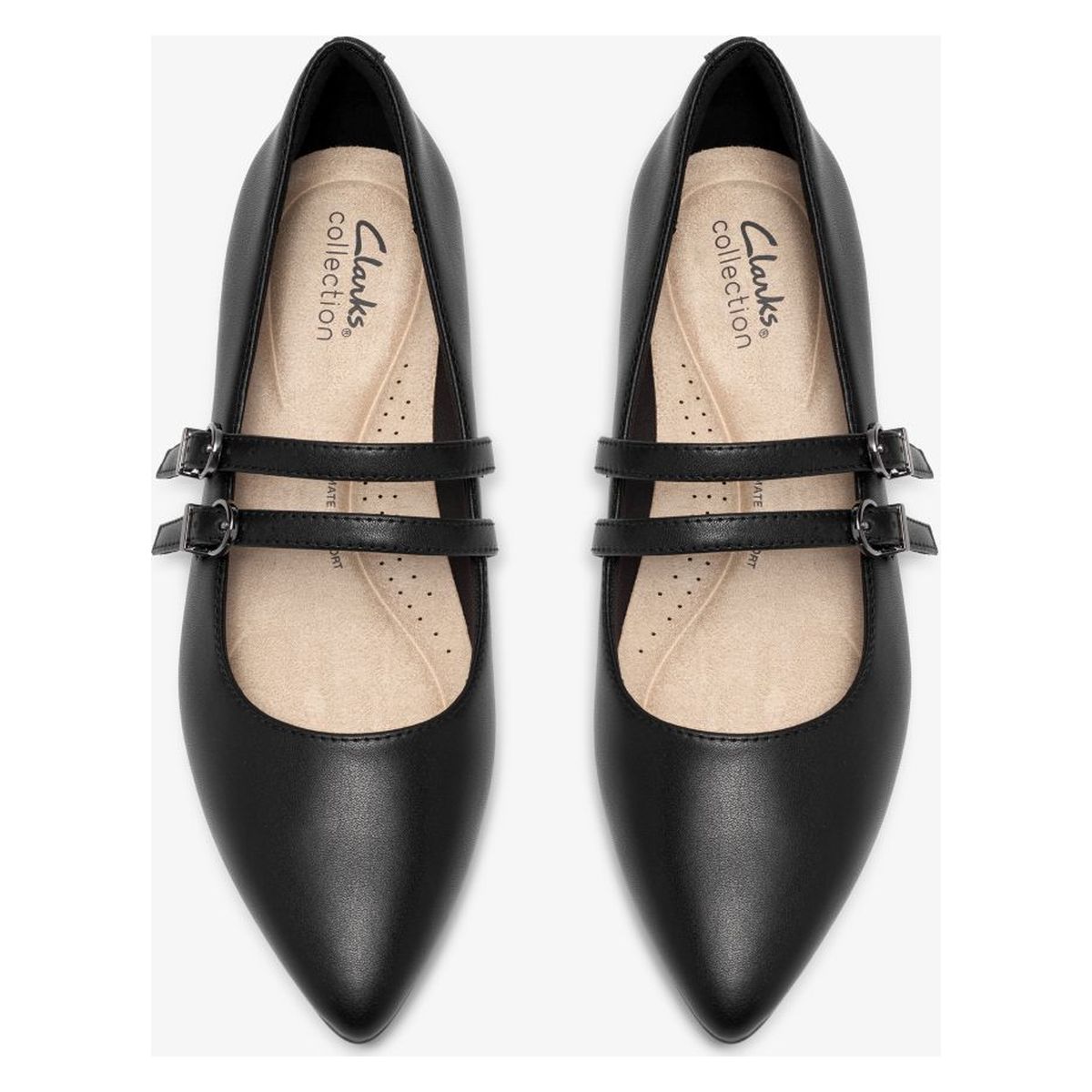 Clarks Natalyn Jane Women's Leather Slip-Ons - Black