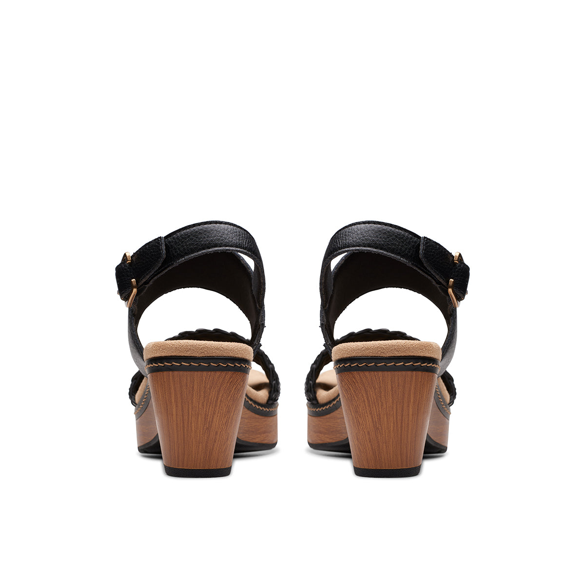 Clarks Seannah Step Women's Block Heel Sandal in Black