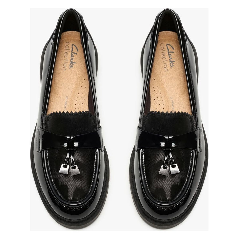 Clarks Women's Westlynn Bella Loafers - Black Patent