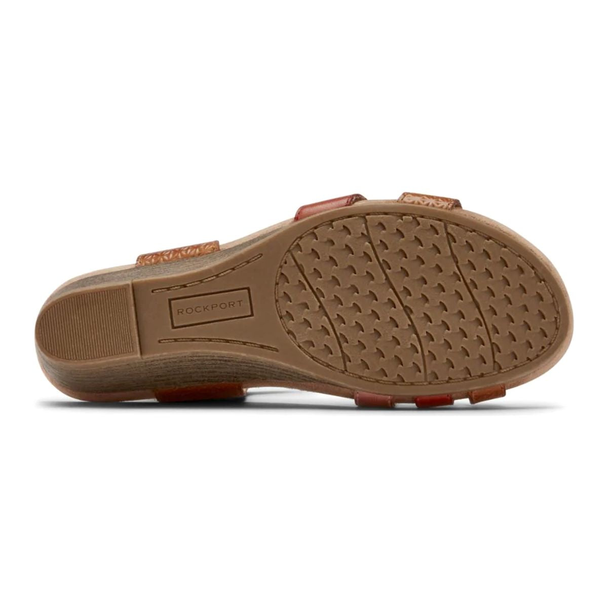 Cobb Hill Hollywood 4-Strap Wedge Sandal – Women's Tan Leather