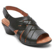 Cobb Hill Laurel Woven Sandal – Women's Black Leather