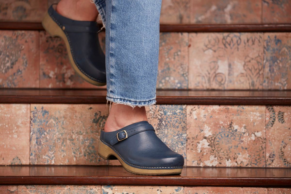 Dansko Berry Backless Women's Clog in Navy