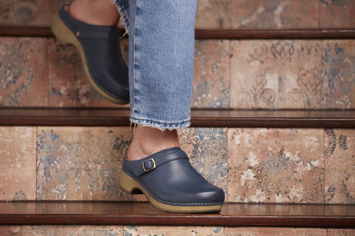 Dansko Berry Backless Women's Clog in Navy