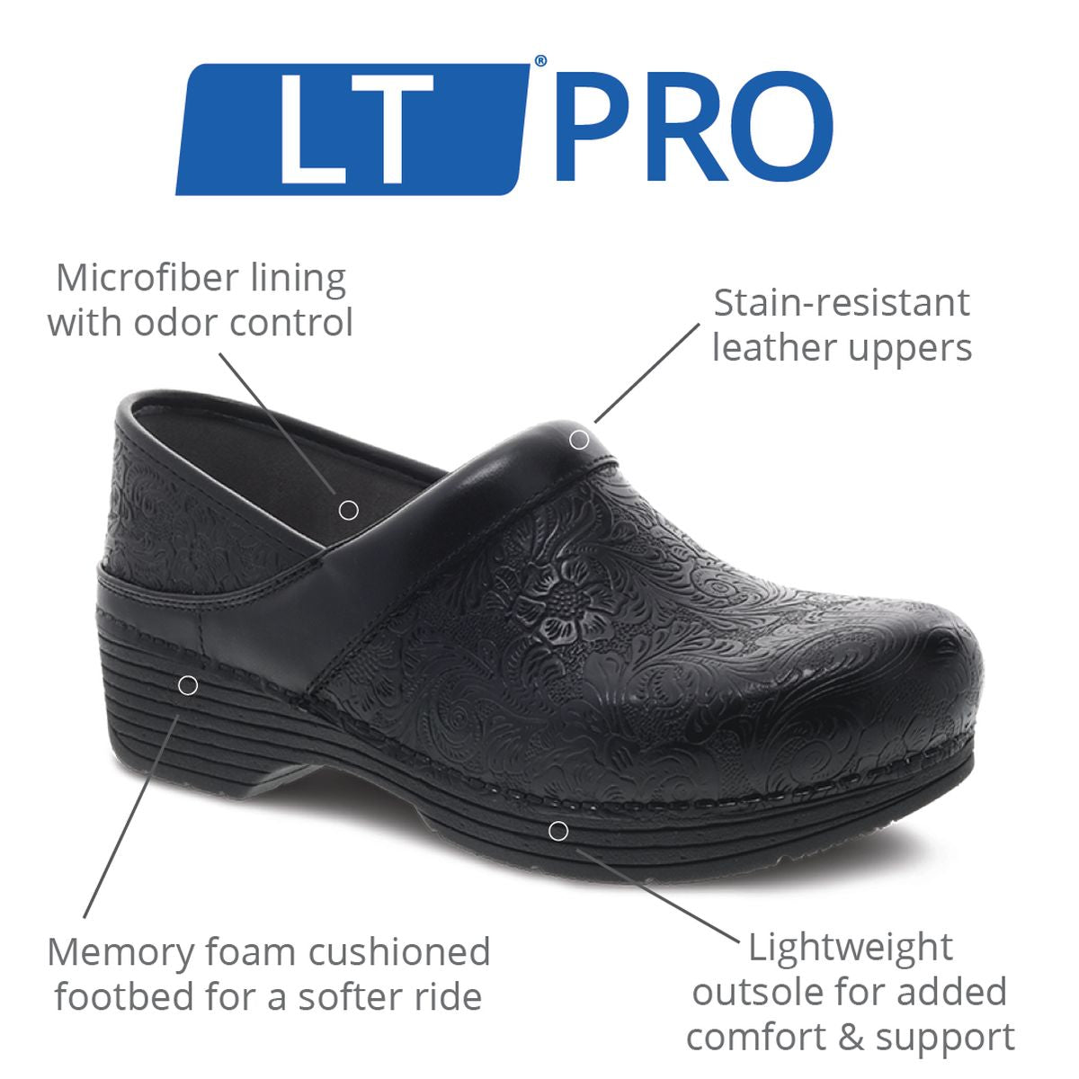 Dansko Women's LT Pro Patent Slip Resistant Clogs in Hero