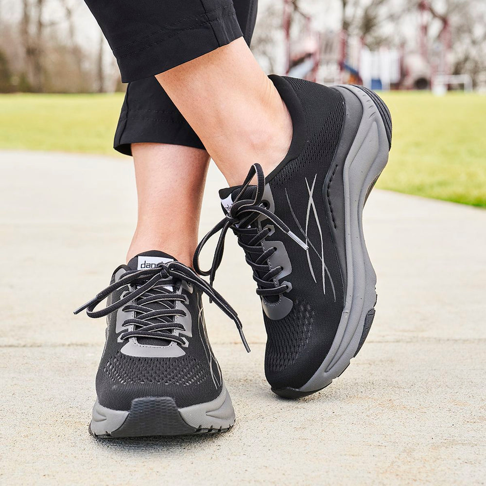 Dansko Pace Mesh Women's Sneaker in Black/Grey