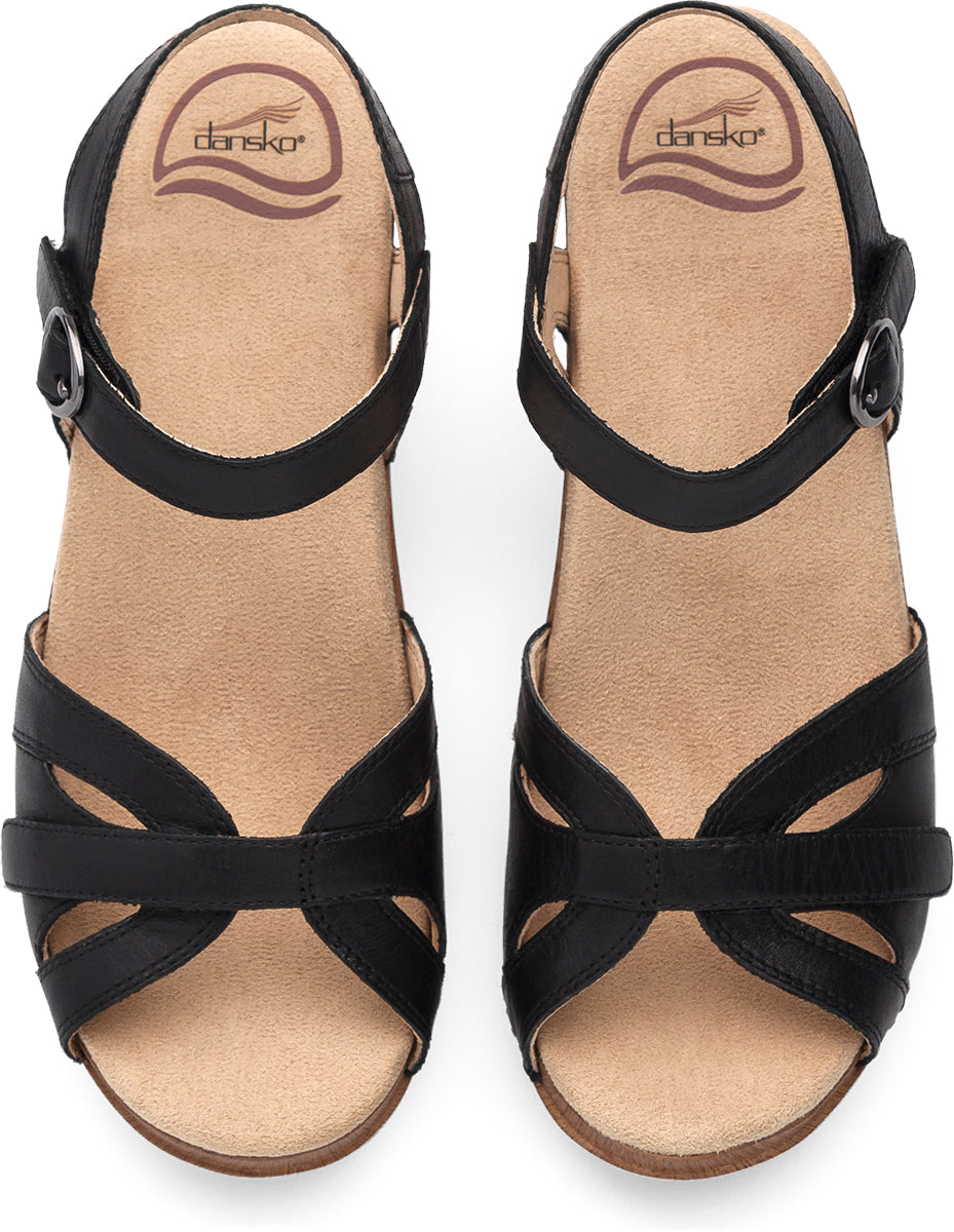 Dansko Season Full Grain Women's Sandal in Black