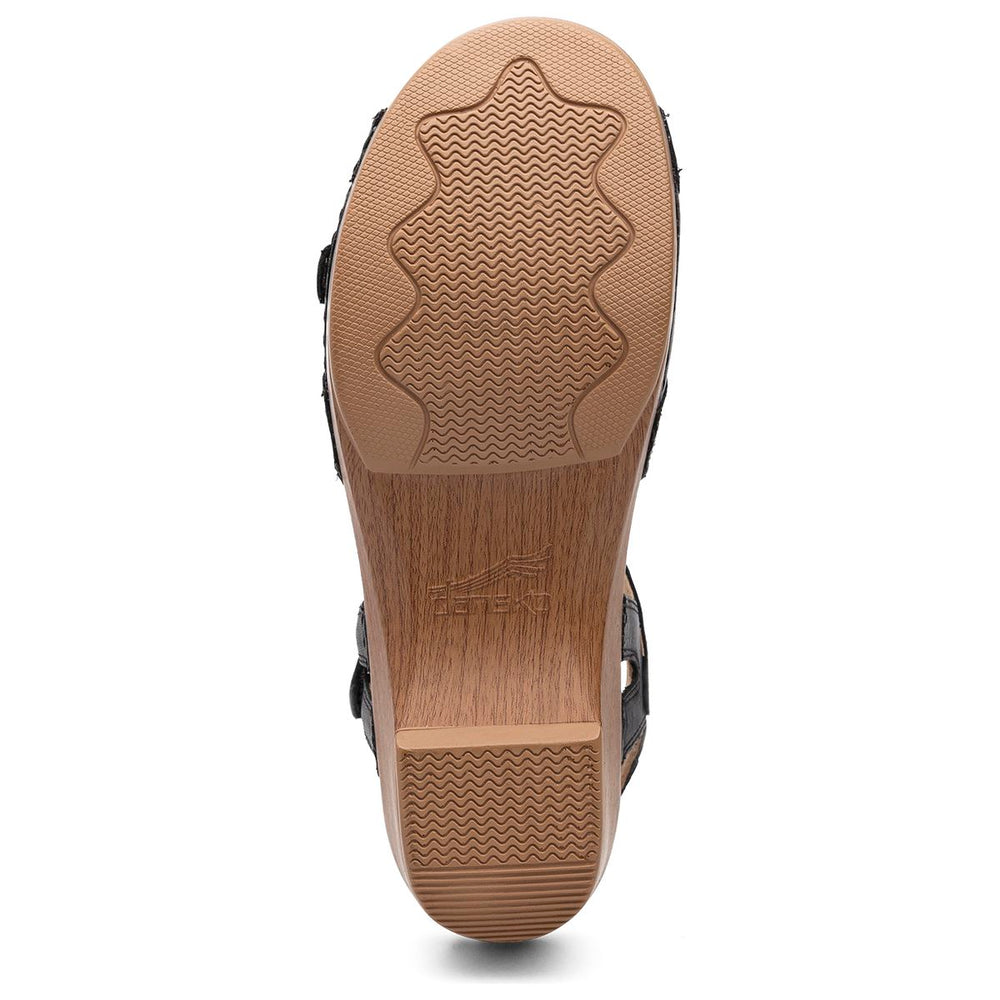 Dansko Season Full Grain Women's Sandal in Black