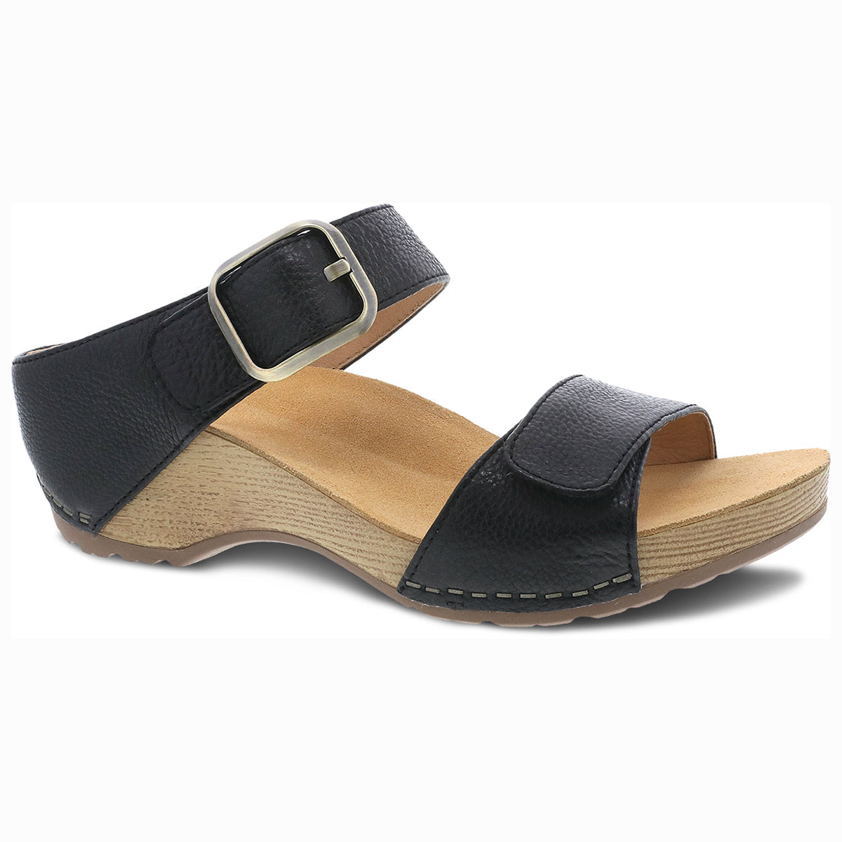 Dansko Tanya Burnished Women's Leather Sandals, adjustable, supportive, and crafted with soft burnished leather for all-day comfort. Style #1711501600
