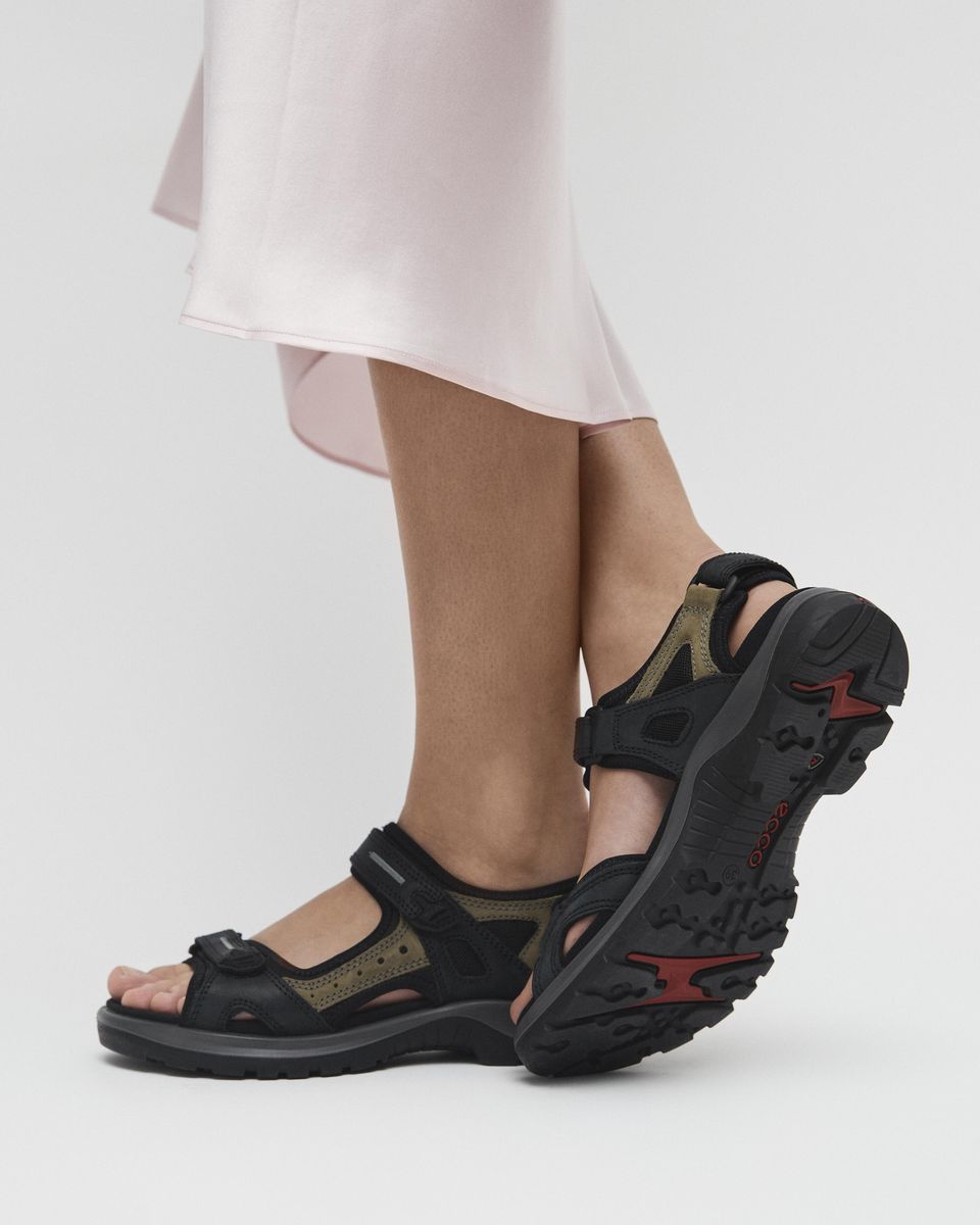ECCO Women's Yucatan Adjustable Sandals – Black