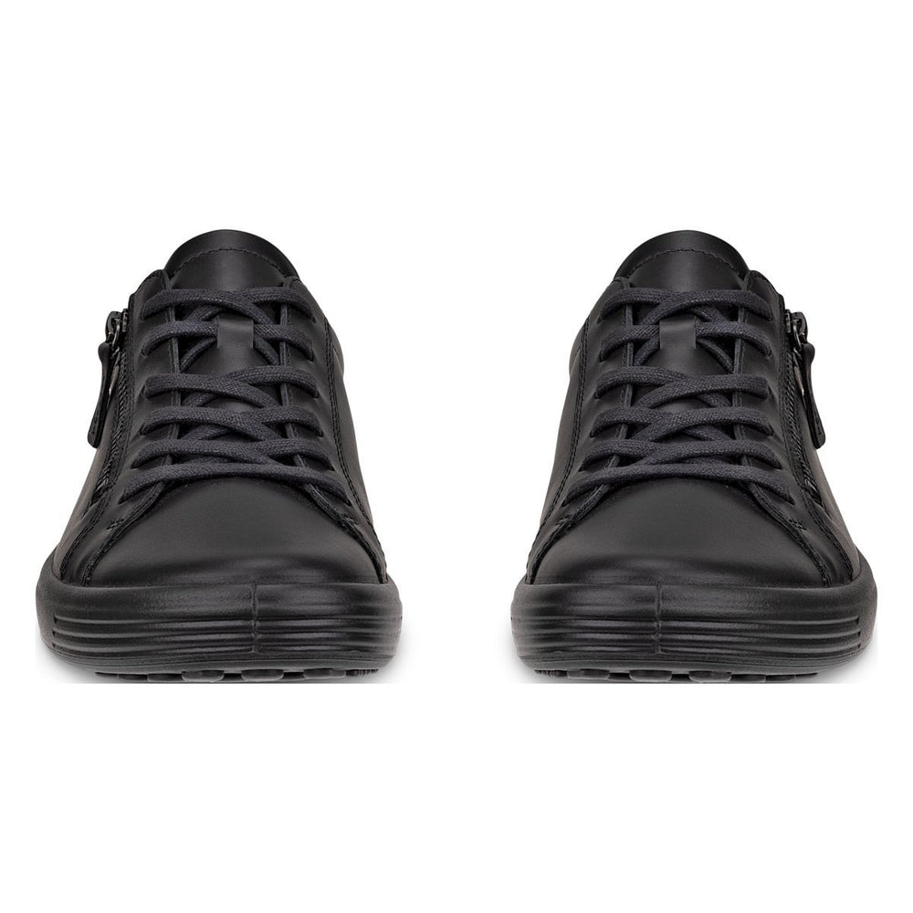 Ecco Soft 7 Women's Side-Zip Sneaker in Black