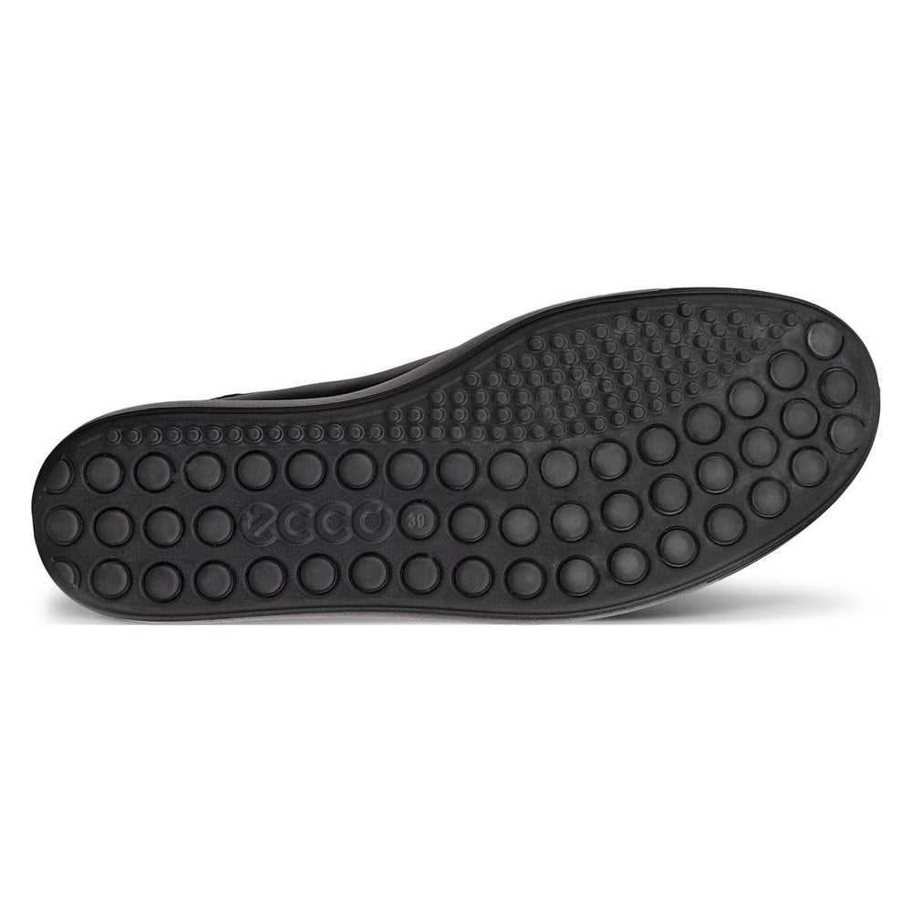 Ecco Soft 7 Women's Side-Zip Sneaker in Black