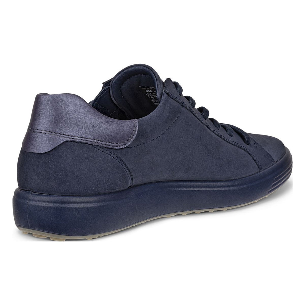 Ecco Soft 7 Women's Side-Zip Sneaker in Marine