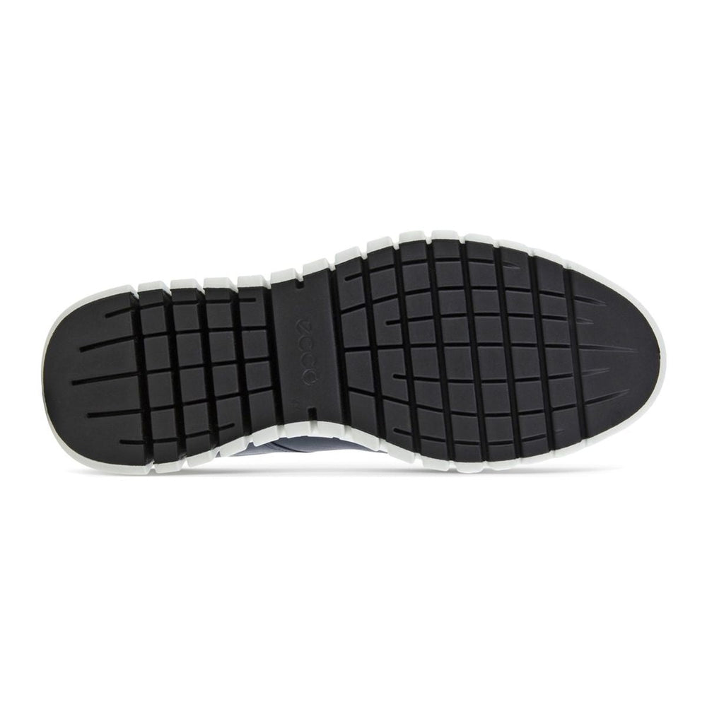 ECCO GRUUV Leather Sneakers – Navy