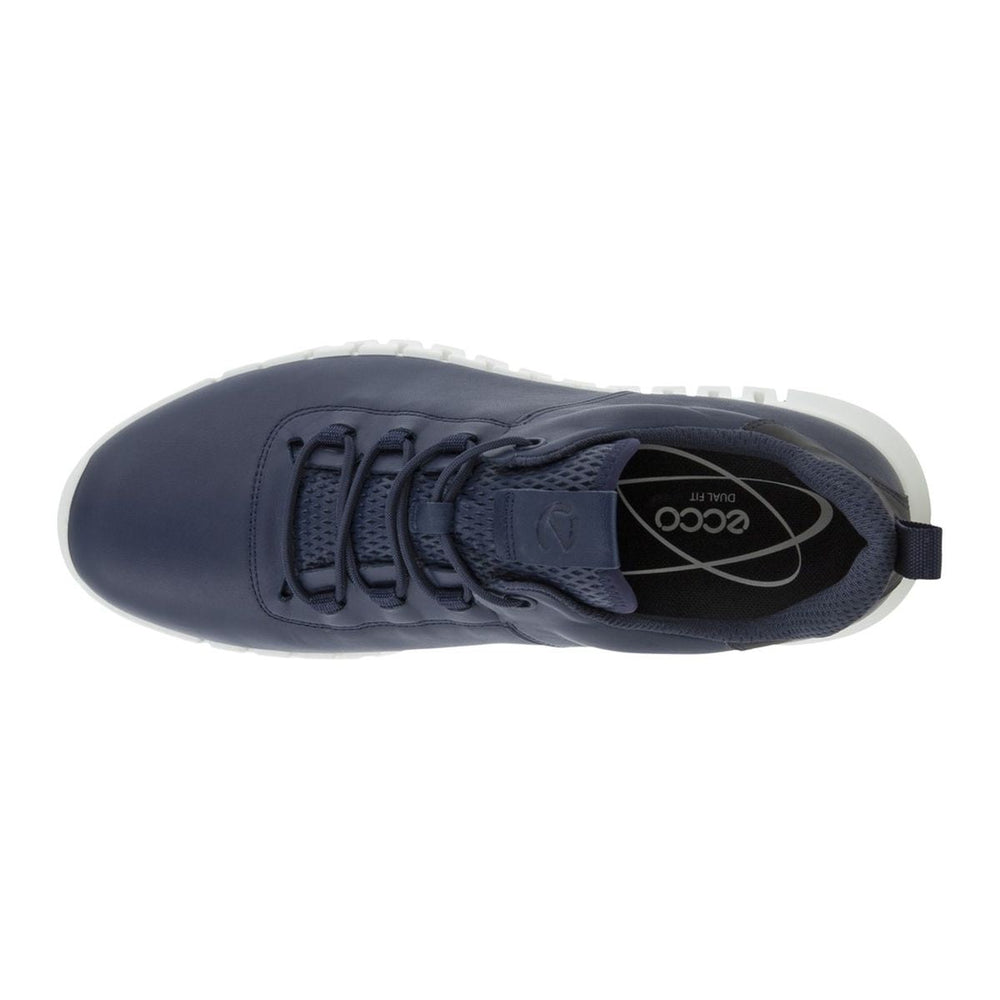 ECCO GRUUV Leather Sneakers – Navy