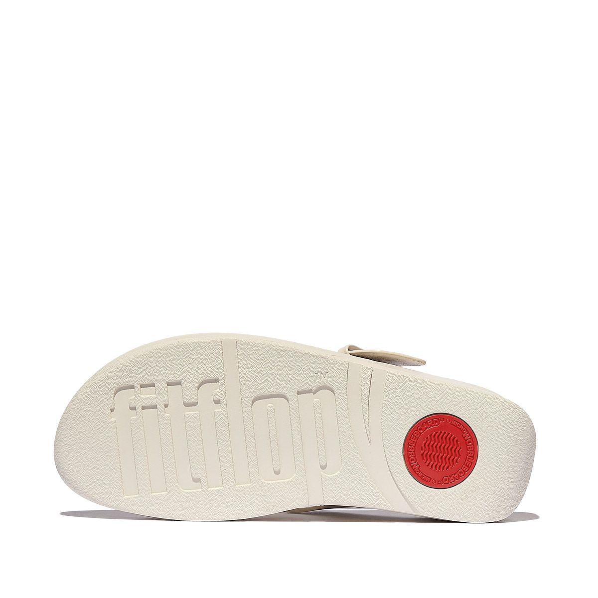 FitFlop Lulu Women's Covered Buckle Toe-Post Sandals – Beige