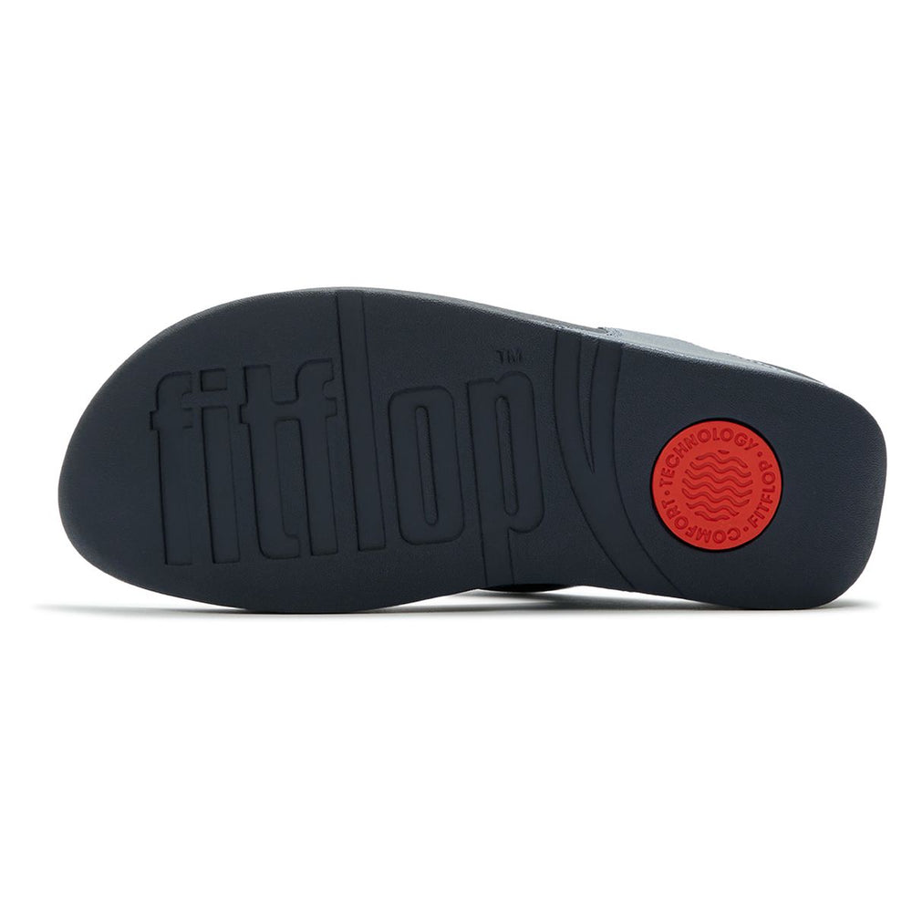 FitFlop Lulu Women's Leather Toe-Post Sandals – Cosmic Blue