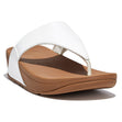 FitFlop Lulu Women's Leather Toe-Post Sandals – White