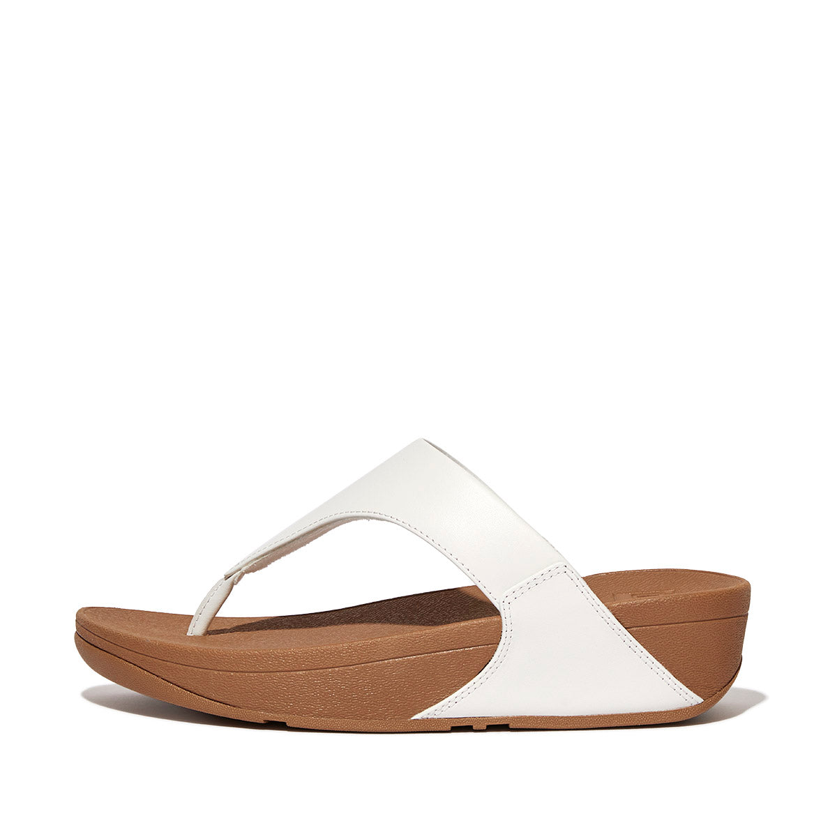 FitFlop Lulu Women's Leather Toe-Post Sandals – White