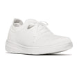 FitFlop Super-Q Knit Slip-On Laced Sneakers – White