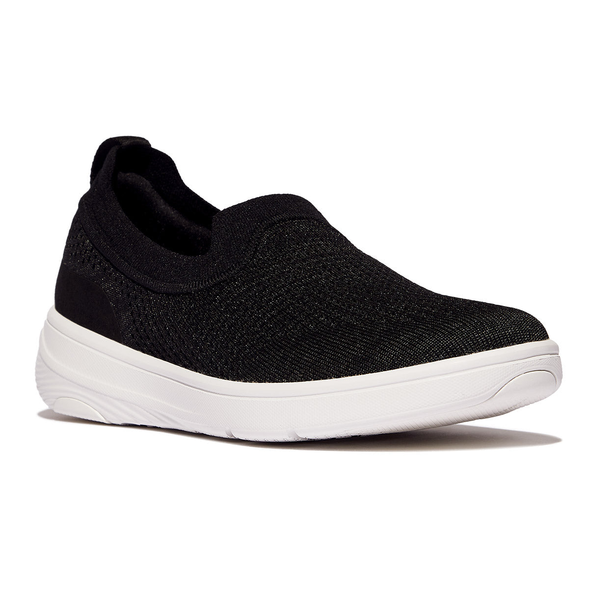 FitFlop Super-Q Knit Women's Slip-On Sneakers – Black