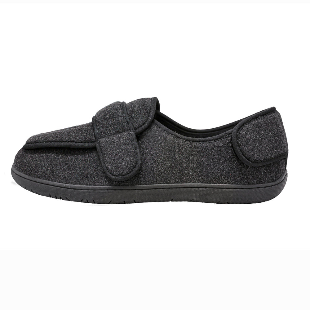 Physician L2 Black Wool Men's Slippers